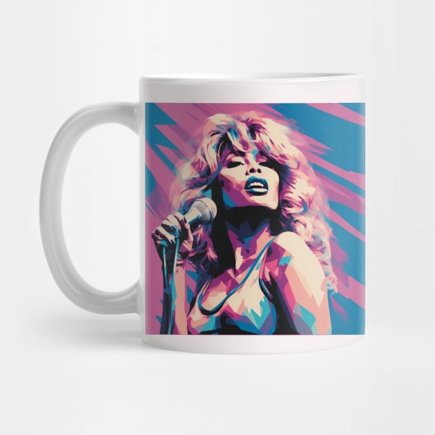 Tina Turner Modern Funky Popart by LozsArt by LozsArt